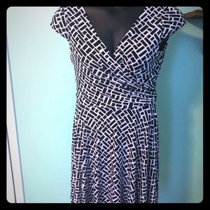 Black and White Print Dress